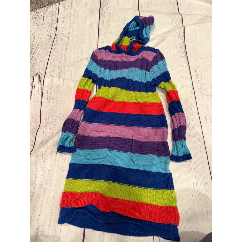 The Children’s Place Striped Hooded Sweater Dress Size 5